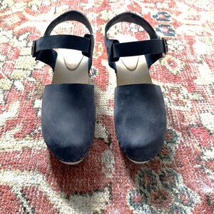 Bryr Emma Mid-Heel Buckle Clog